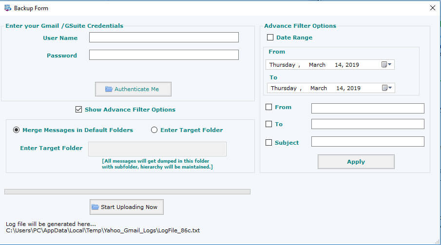 Show Advanced Filter Option 