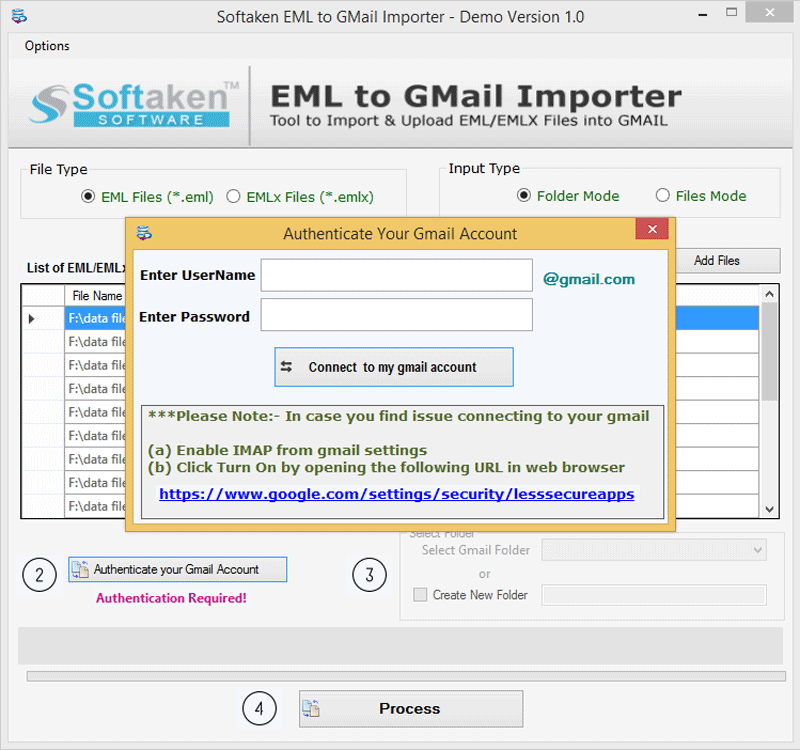 Preview EML to Gmail